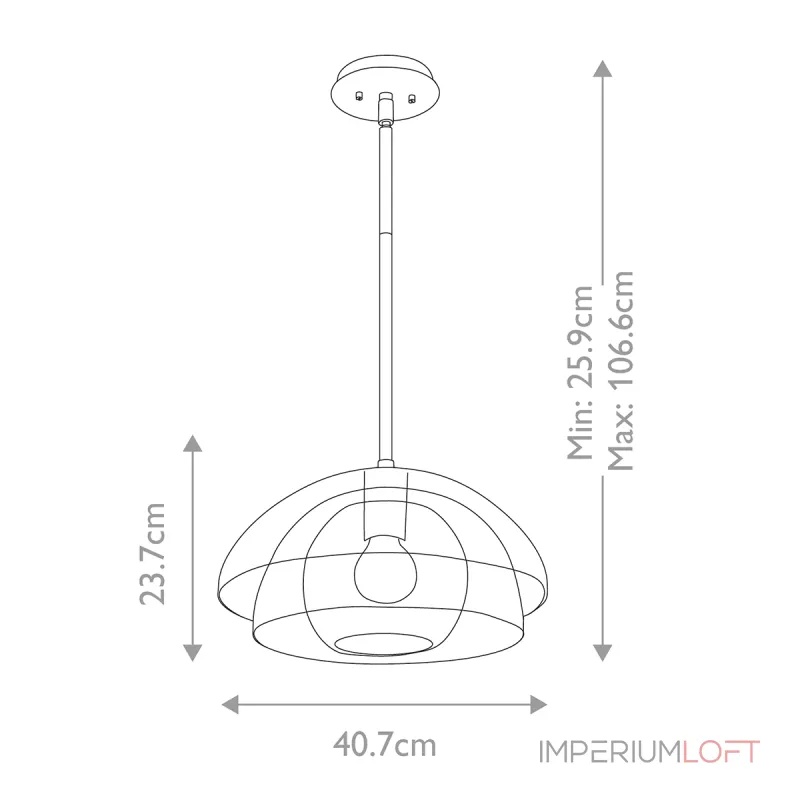 Подвесной светильник Hinkley Lotus QN-LOTUS-P-BLK