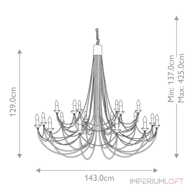 Люстра Elstead Lighting Carisbrooke CB18-BLACK