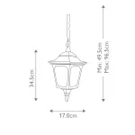 Подвесной фонарь Elstead Lighting Chapel CPM9-BLACK