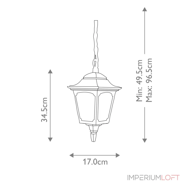 Подвесной фонарь Elstead Lighting Chapel CPM9-BLACK Подвесной фонарь Elstead Lighting Chapel CPM9-BLACK