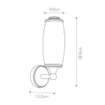 Бра для ванных комнат Elstead Lighting Eliot BATH-ELIOT1-PC