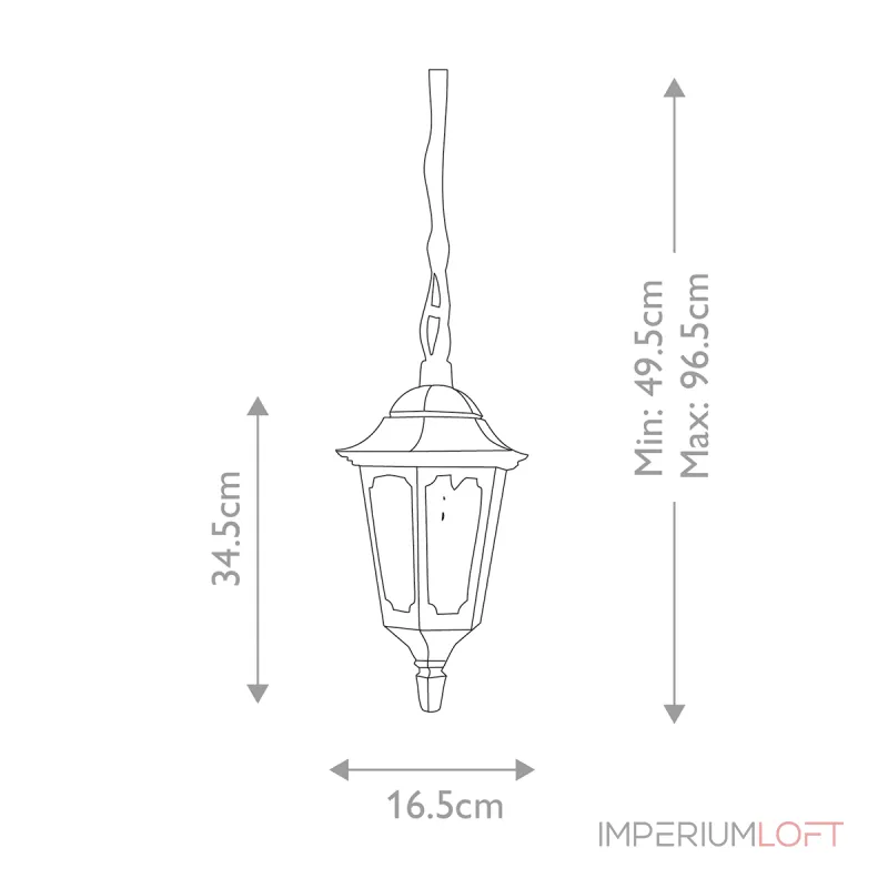 Подвесной фонарь Elstead Lighting Parish mini PRM9-BLACK Подвесной фонарь Elstead Lighting Parish mini PRM9-BLACK