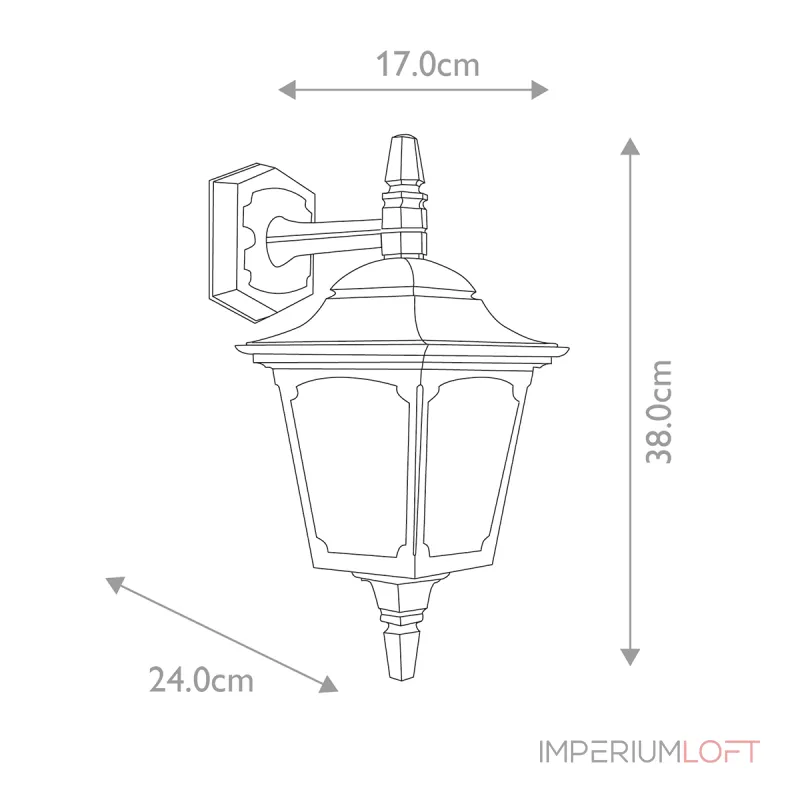 Настенный фонарь Elstead Lighting Chapel CPM2-BLACK