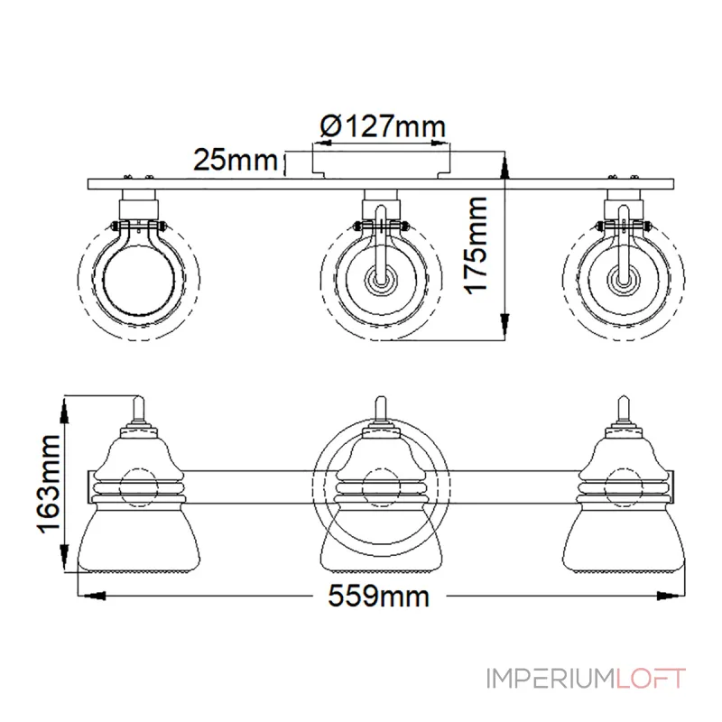 Бра для ванных комнат Kichler Talland KL-TALLAND3-PC-BATH Бра для ванных комнат Kichler Talland KL-TALLAND3-PC-BATH