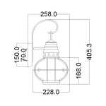 Настенный фонарь Kichler Bridgepoint KL-BRIDGEPOINT-M-NBR
