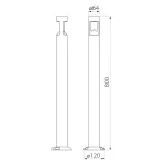 Фонарный столб Natural Concepts Dwell NC-003249-80-SB