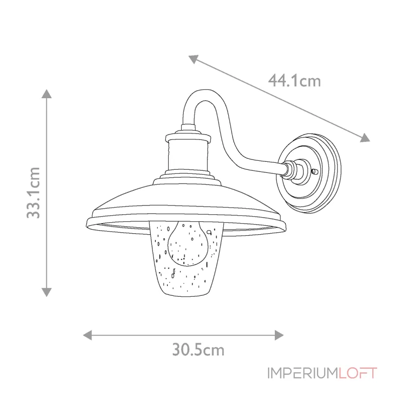 Настенный фонарь Kichler Allenbury KL-ALLENBURY2-M-BKT