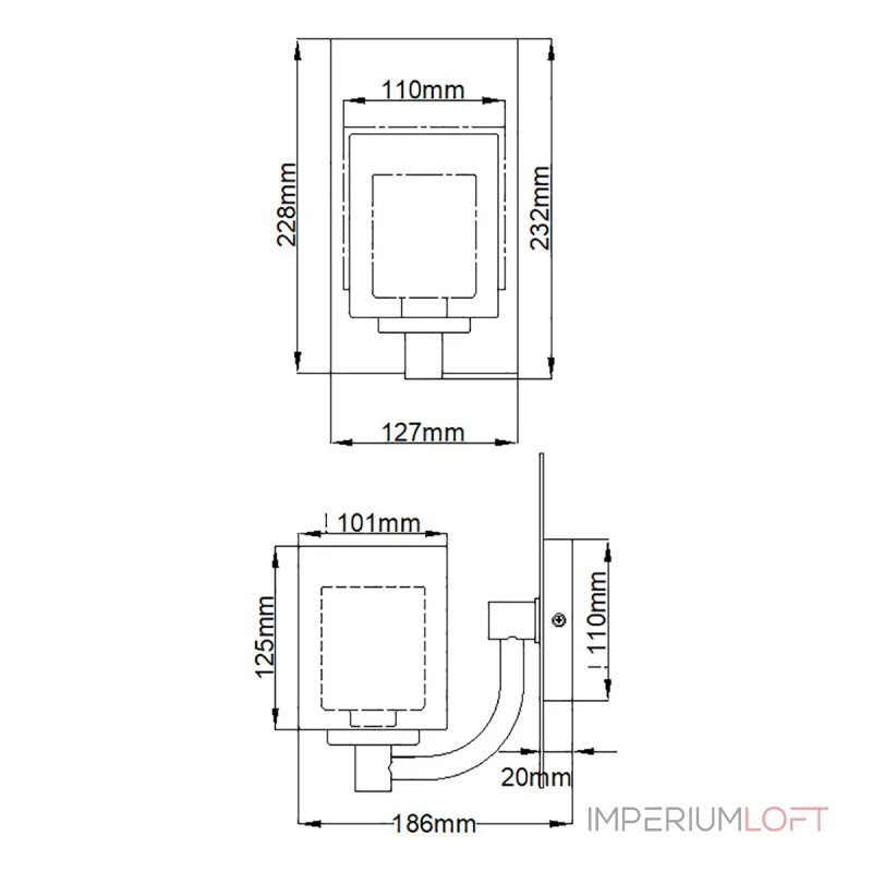 Бра для ванной Quoizel Kolt QZ-KOLT1-PC-BATH