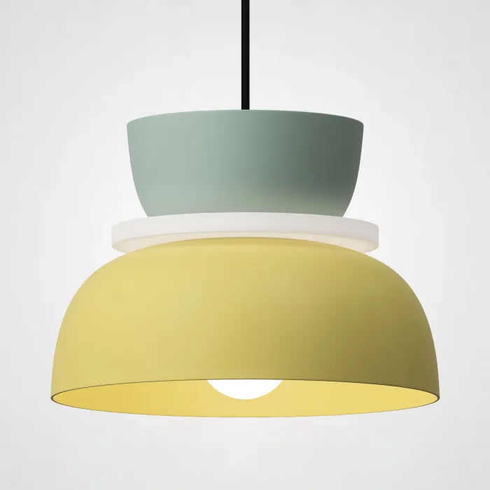 Подвесной светильник ILO D22 mint/yellow от ImperiumLoft