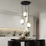 Подвесной светильник HOOP-TRIO Латунь, Эллипс S, Диск от ImperiumLoft