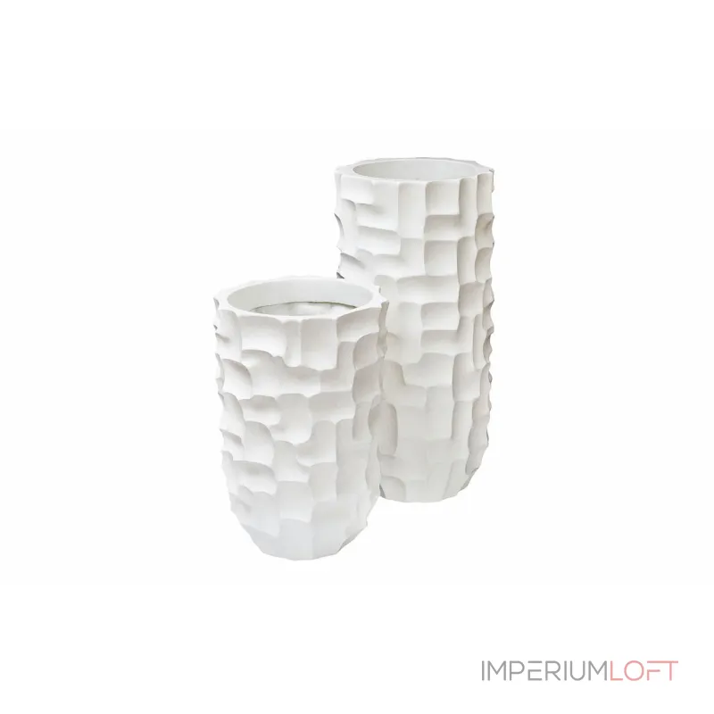 Кашпо белое напольное ZS-C787-27 от ImperiumLoft Кашпо белое напольное ZS-C787-27 от ImperiumLoft