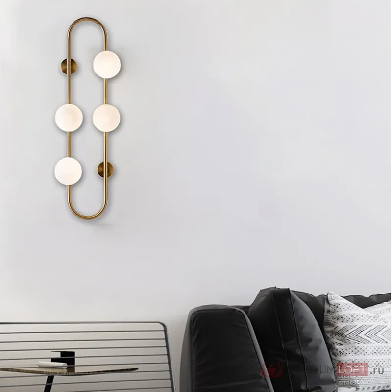 Настенное бра HOOP WALL H115 Black от ImperiumLoft