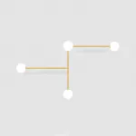 Настенный светильник LINES 4 золото от ImperiumLoft