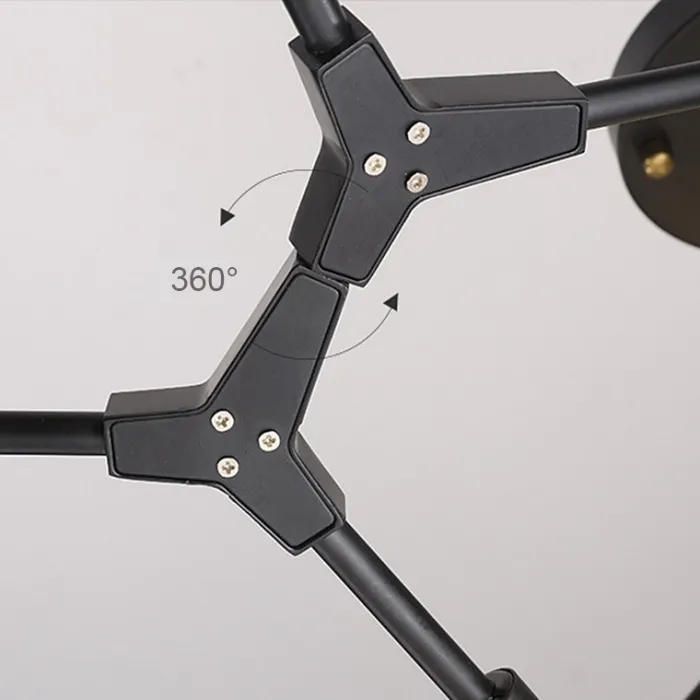 Люстра на штанге DISCS D158 Black
