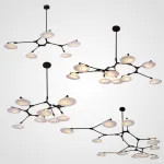 Люстра на штанге DISCS D158 Black