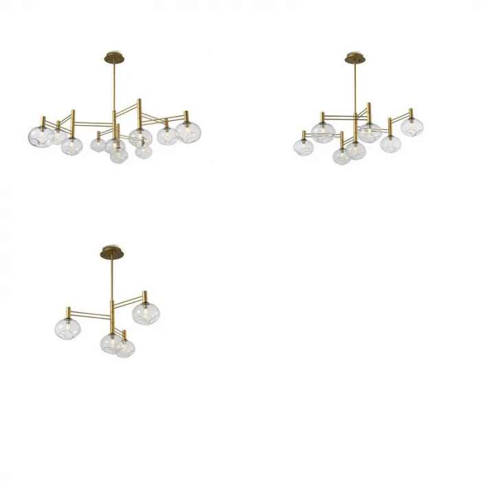 Подвесная люстра TEMPER L7 Gold от ImperiumLoft