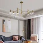 Подвесная люстра TEMPER L7 Gold от ImperiumLoft