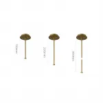 Подвесная люстра TEMPER L7 Gold от ImperiumLoft