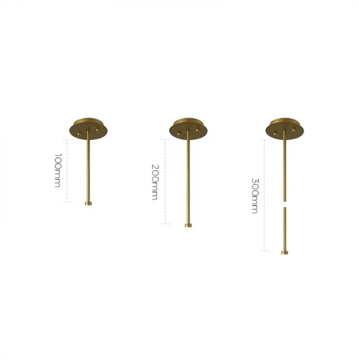 Подвесная люстра TEMPER L7 Gold от ImperiumLoft