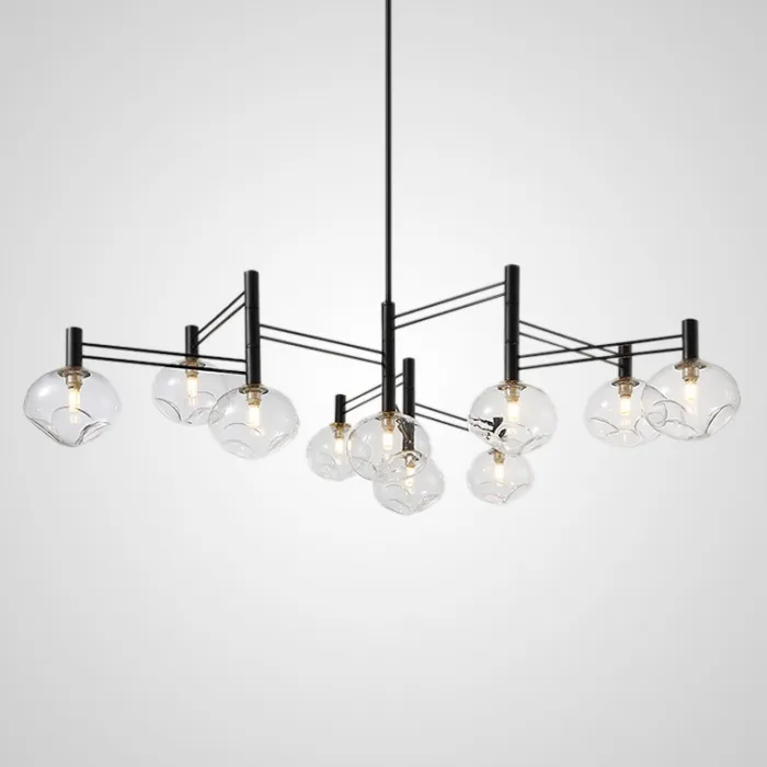 Подвесная люстра TEMPER L10 Black от ImperiumLoft
