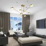 Подвесная люстра TECHNUM LED GOLD от ImperiumLoft