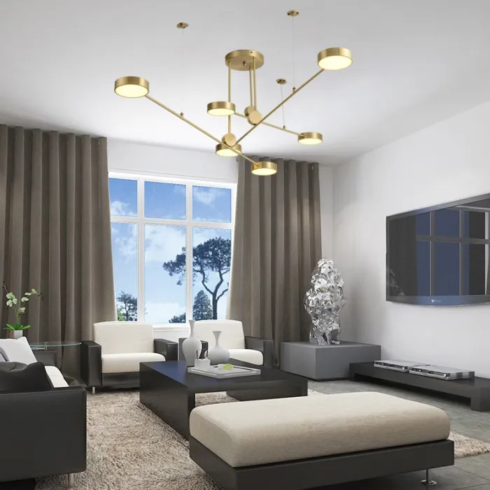 Подвесная люстра TECHNUM LED GOLD от ImperiumLoft
