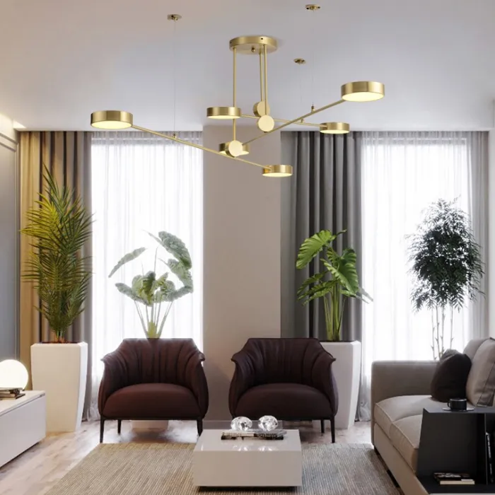 Подвесная люстра TECHNUM LED GOLD от ImperiumLoft