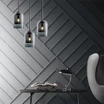 Подвесной светильник ARIA 3 lamps Plank Turquoise от ImperiumLoft