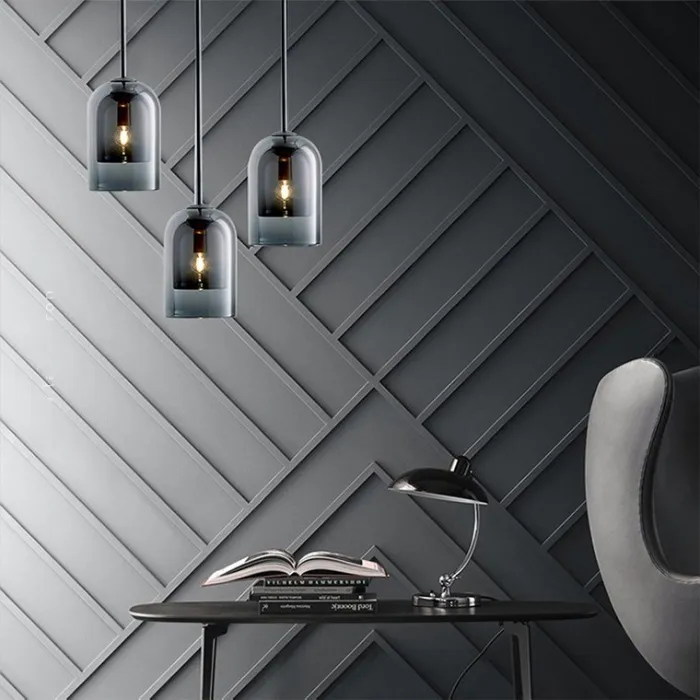 Подвесной светильник ARIA 3 lamps Plank Turquoise от ImperiumLoft
