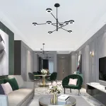Подвесная люстра ATISSA S 6 D115 Black от ImperiumLoft
