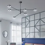 Подвесная люстра ATISSA S 6 D115 Black от ImperiumLoft