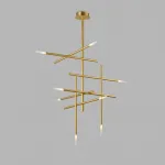 Подвесная люстра TRAVERSE H105 Gold от ImperiumLoft