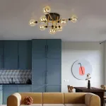 Подвесная люстра NEXO 9 Серый, Серебро от ImperiumLoft