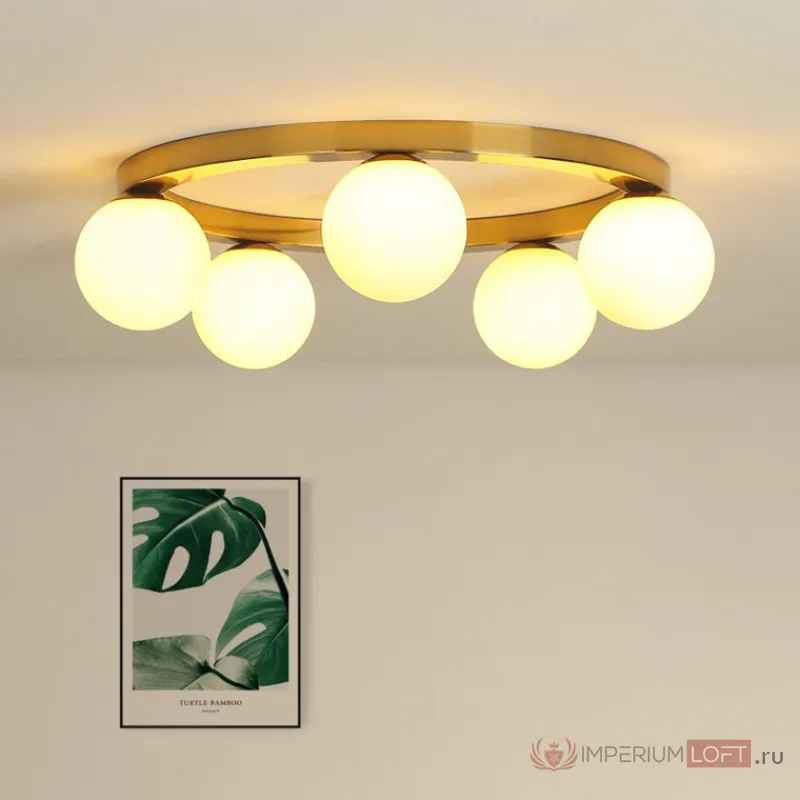 Потолочный светильник WREATH 8 D77 Золото, Матовый от ImperiumLoft