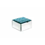 Шкатулка стеклянная голубая 19-ОА-450-BS от ImperiumLoft
