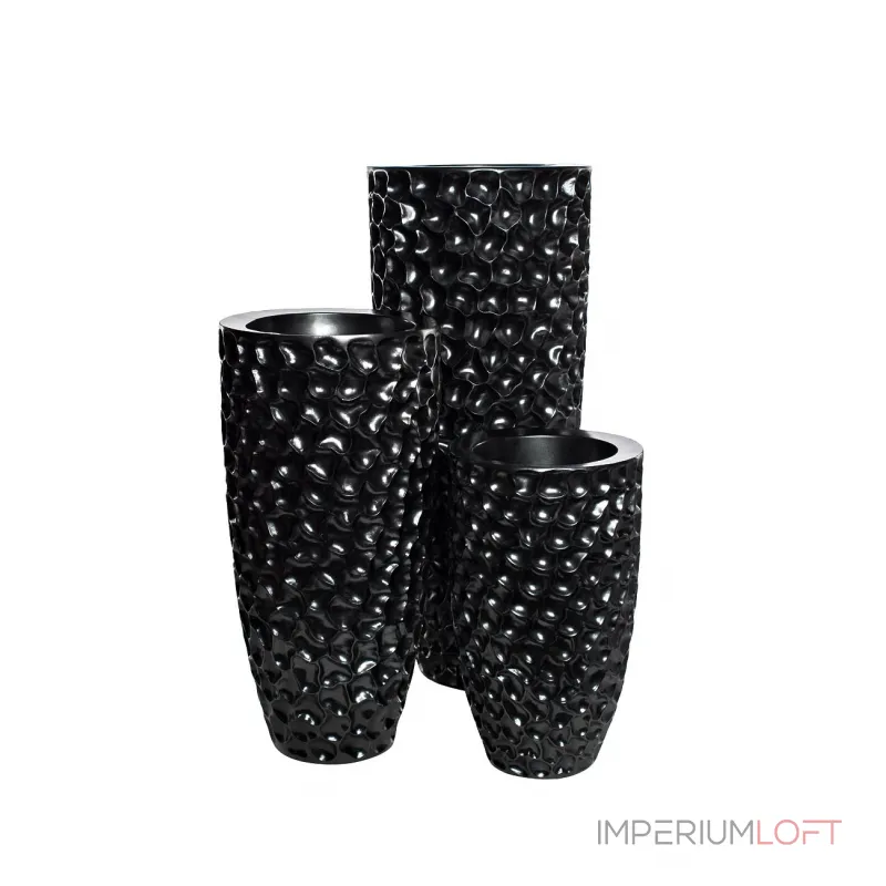 Кашпо жемчужно-черное ZS-C785BL-27 от ImperiumLoft Кашпо жемчужно-черное ZS-C785BL-27 от ImperiumLoft