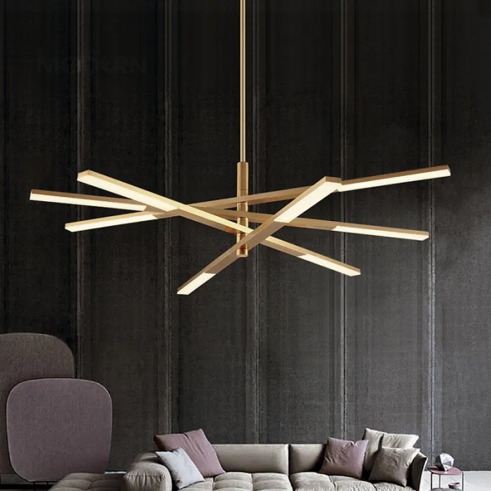 Подвесная люстра ORTON на 3 D96 Gold от ImperiumLoft