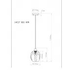 Светильник подвесной стеклянный прозрачно-медный K2KG913P-COP от ImperiumLOFT от ImperiumLoft