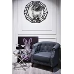 Столик журнальный металлический круглый серебряный 13RX6035-SILVER от ImperiumLoft