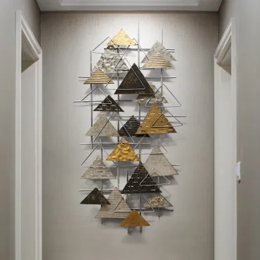 Дизайнерский настенный декор треугольник LaLume-KKK00154