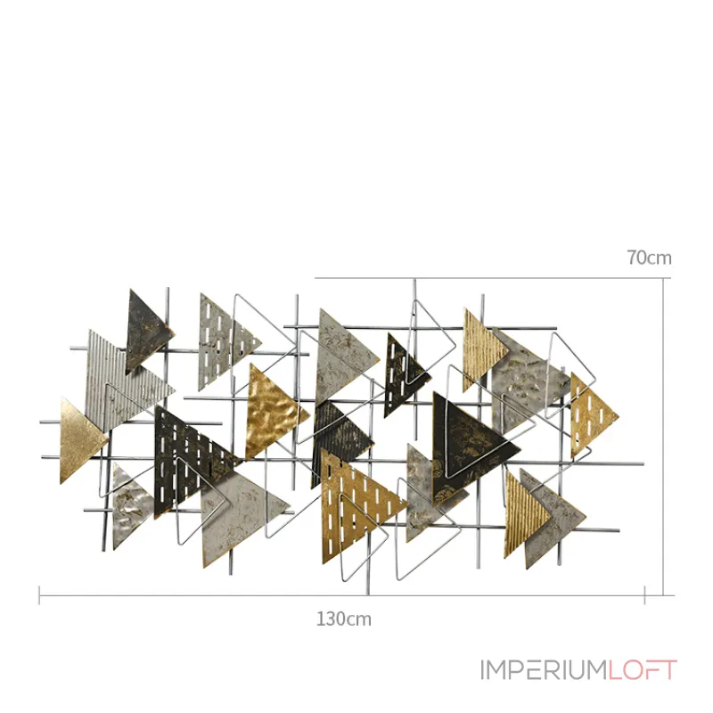 Дизайнерский настенный декор треугольник LaLume-KKK00154 от ImperiumLoft Дизайнерский настенный декор треугольник LaLume-KKK00154 от ImperiumLoft