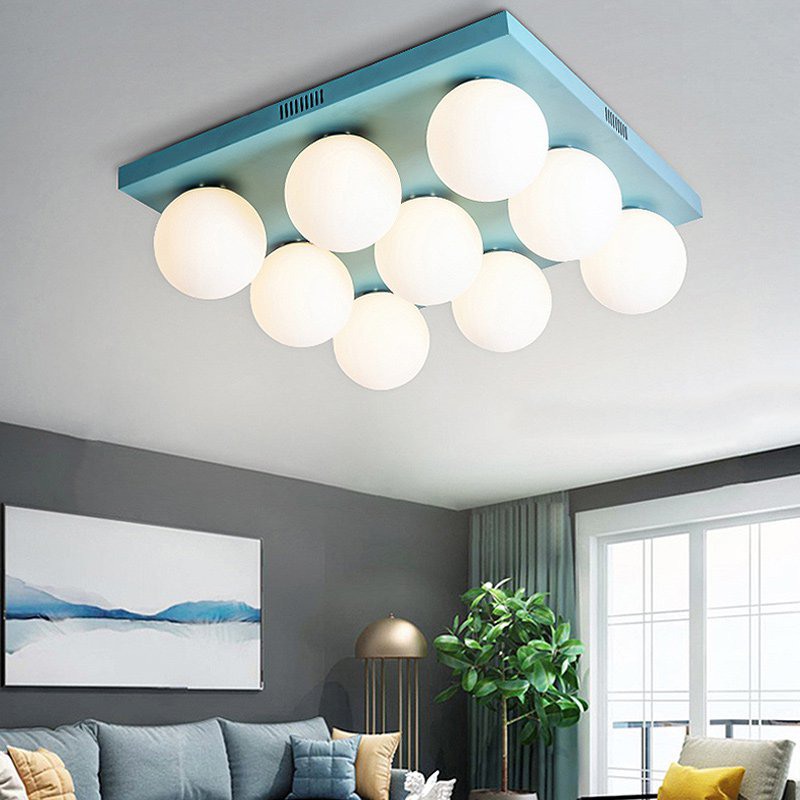 Подвесная люстра BOARD ORB L6 Blue от ImperiumLoft