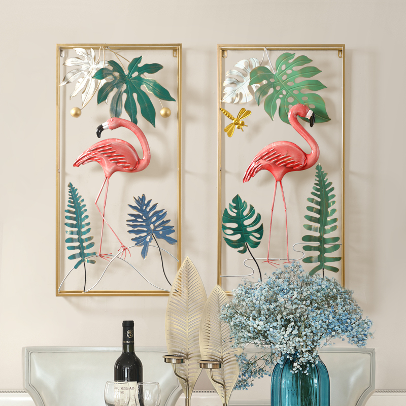 Дизайнерский настенный декор фламинго в рамке LaLume-KKK00131 от ImperiumLoft Дизайнерский настенный декор фламинго в рамке LaLume-KKK00131 от ImperiumLoft