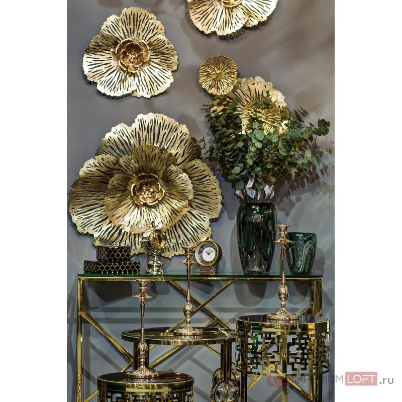 Консоль со стеклянной столешницей Голд GY-CST2051214GOLD от ImperiumLoft