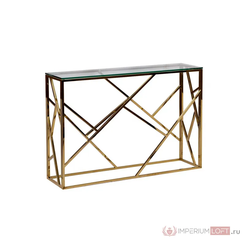 Консоль со стеклянной столешницей Голд GY-CST2051214GOLD от ImperiumLoft