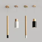 Подвесной светильник PIPE WOOD LONG