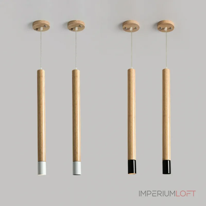 Подвесной светильник PIPE WOOD LONG