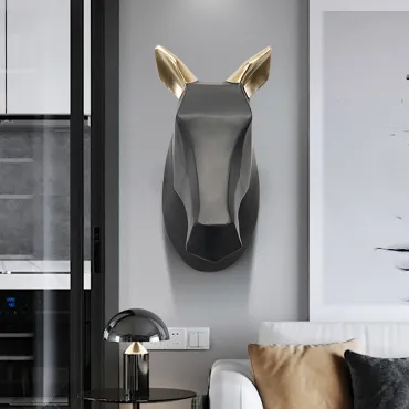 Дизайнерский настенный декор лошадь LaLume-KKK00238 от ImperiumLoft