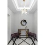 Зеркало декоративное черно-золотое KFE7H018 от ImperiumLoft