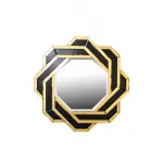 Зеркало декоративное черно-золотое KFE7H018 от ImperiumLoft